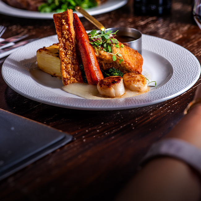 Explore our great offers on Pub food at The Old Bull & Bush
